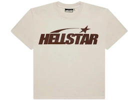 Hellstar Classic T-shirt (Gel Print) White/Brown