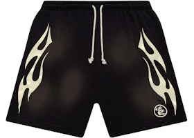 Hellstar Flame Shorts Brown/White