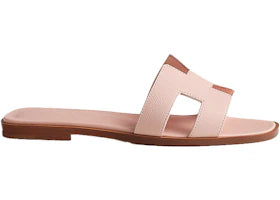 Hermes Oran Sandal Rose Pale Epsome Leather