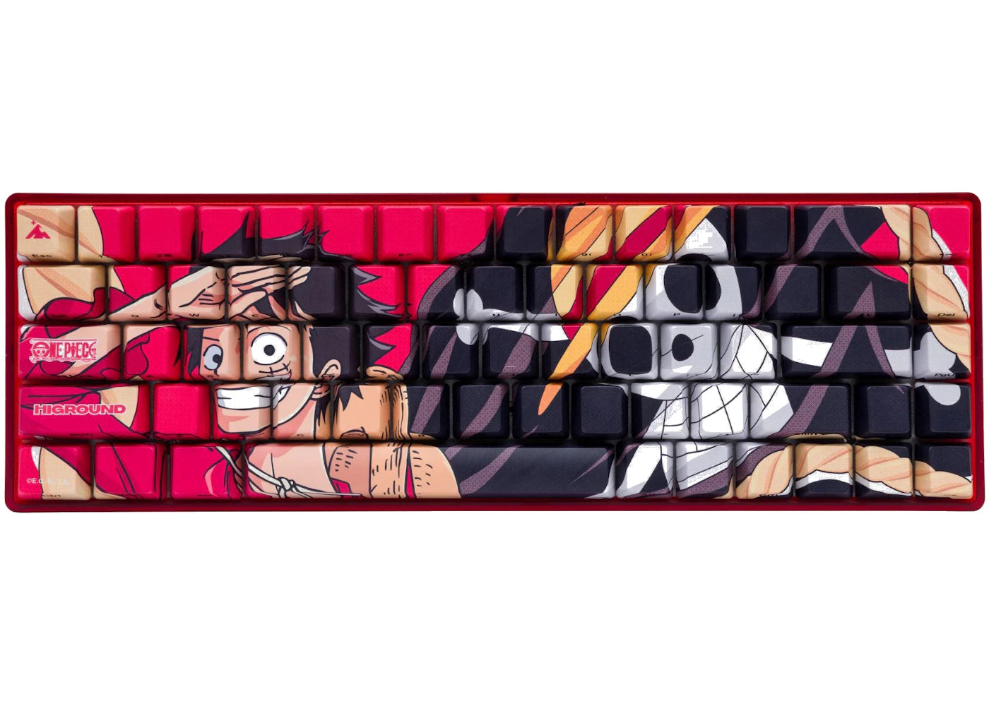 Higround x One Piece Luffy Performance Base65 Keyboard Red/Black
