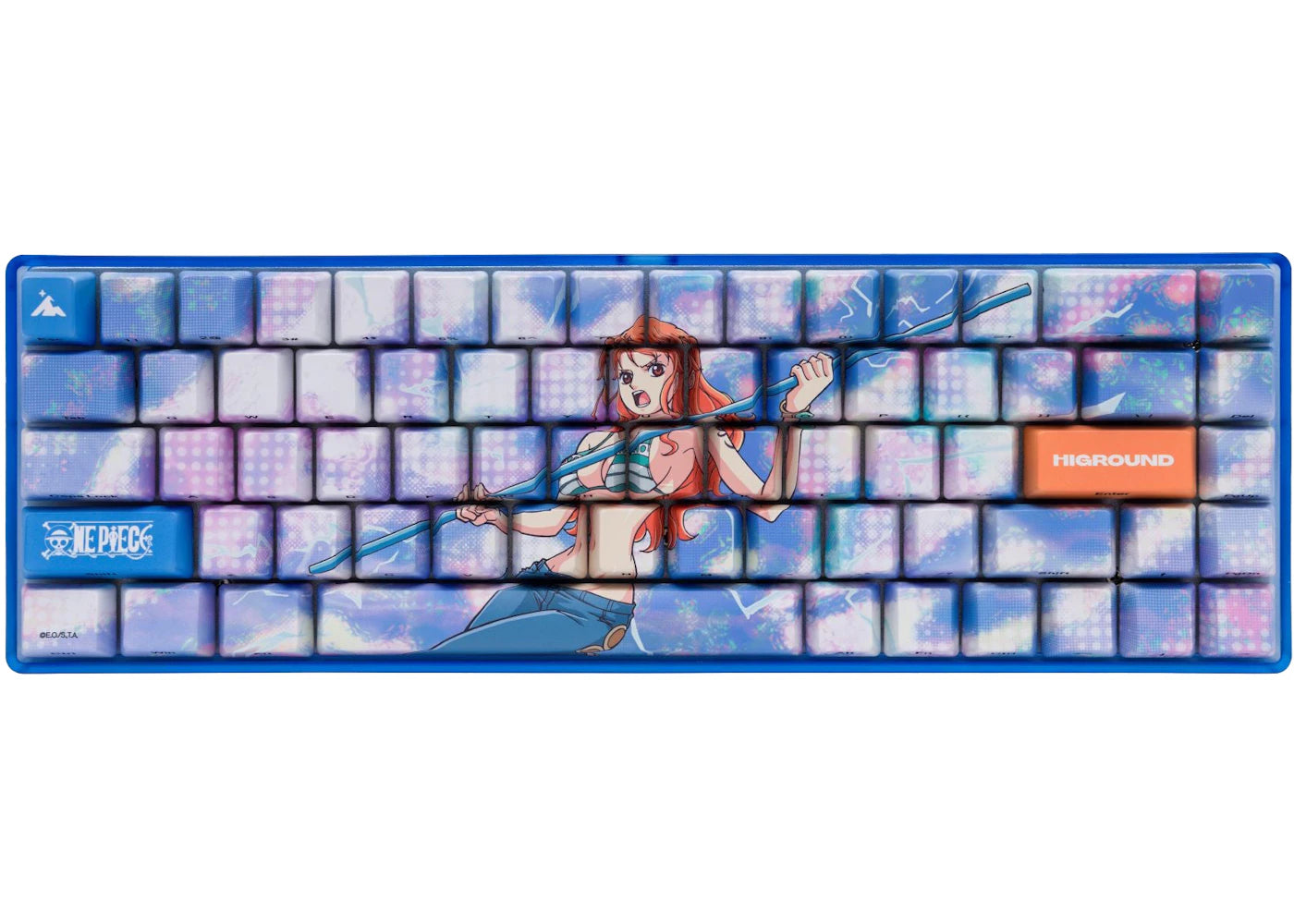 Higround x One Piece Nami Performance Base65 Keyboard Blue/Orange