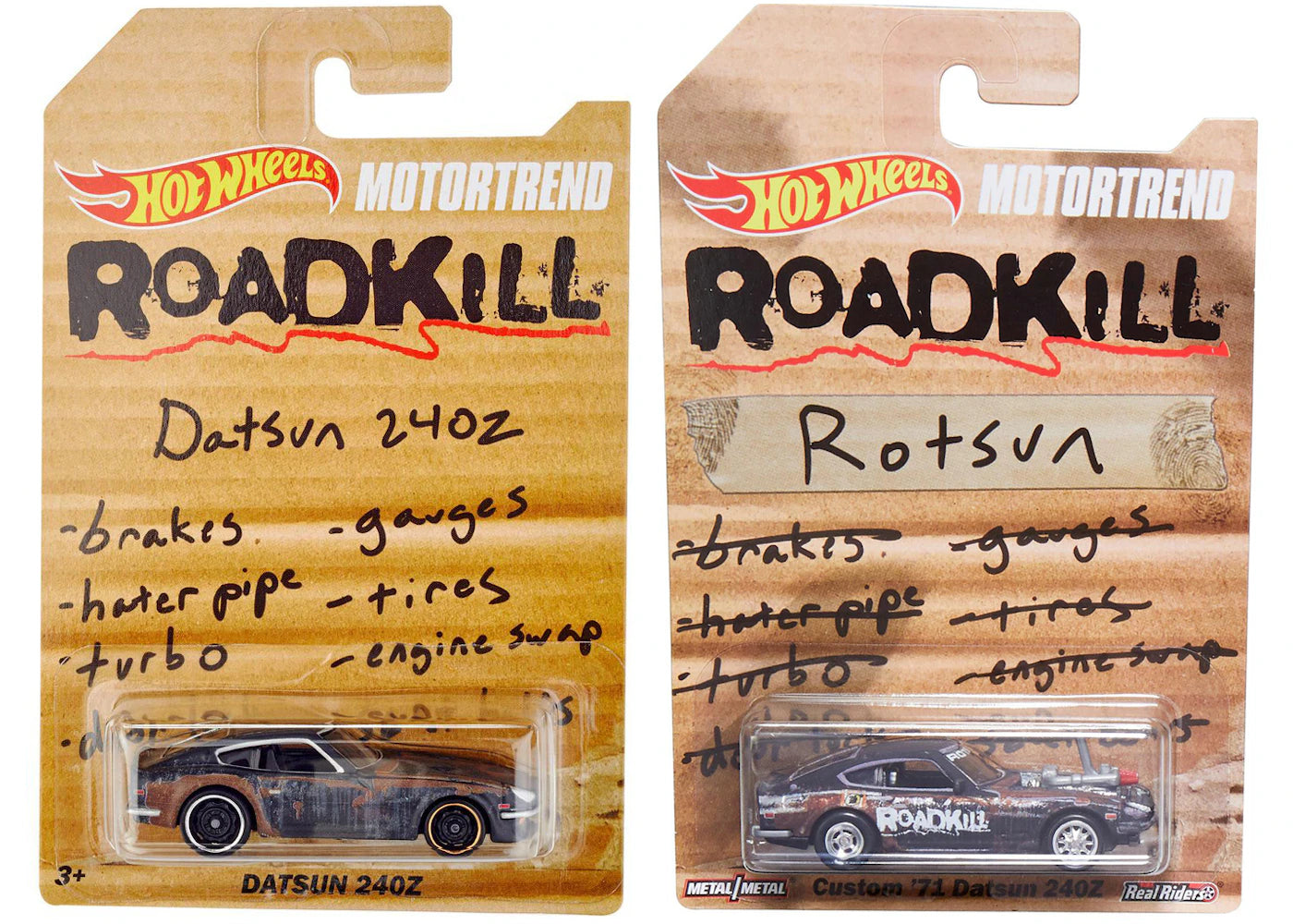 Hot Wheels MOTORTREND ROADKILL Rotsun Custom '71 & Datsun 240Z Set sneakers - authentic Hot Wheels shoes