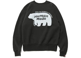 Human Made Raglan Crew Neck Sweatshirt Black