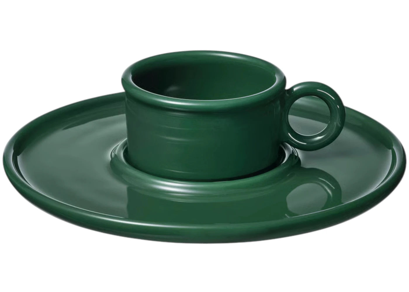 IKEA X Gustaf Westman Vinterfint Cup and Saucer Dark Green