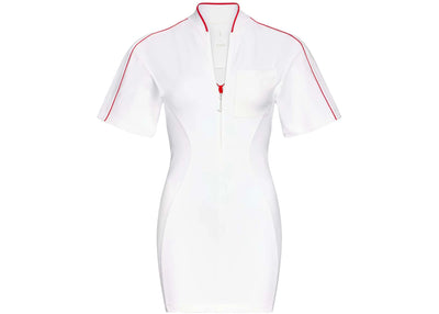 Jacquemus x Nike Kurzarm-T-Shirt-Kleid (asiatische Größen) Weiß