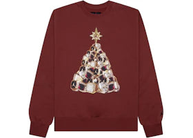 Jordan Brooklyn Fleece Holiday Crewneck Sweatshirt Redstone/Black