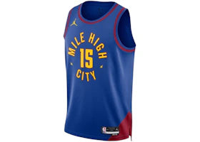 Jordan NBA Denver Nuggets Nikola Jokic Statement Edition Jersey Blue/Yellow