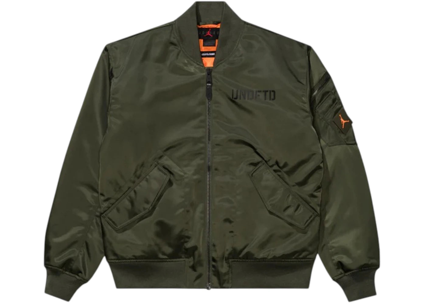 Jordan x Undefeated Bomber Jacket Cargo Khaki/Orange sneakers - authentic Jordan shoes