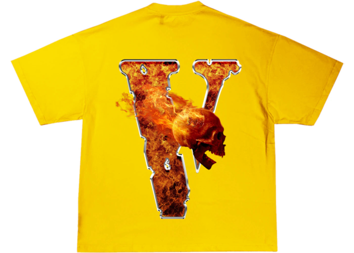 Juice Wrld x Vlone Inferno Tee Yellow sneakers - authentic Juice Wrld shoes
