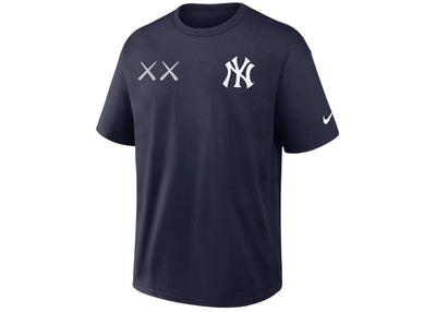 KAWS Nike MLB Fanatics Fest Elevated Max 90 New York Yankees Tee Collegiate Navy