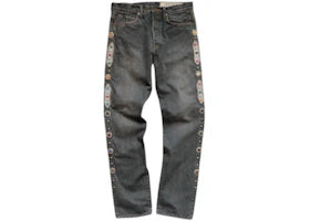 Kapital 14 Oz Denim 5P Monkey Cisco Gemstone Pants Black