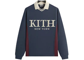 Kith Pique Long Sleeve Tap Polo Nocturnal