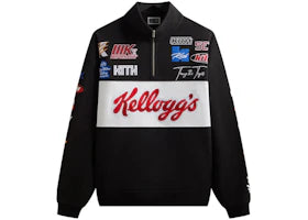 Kith Treats Kellogg’s Frosted Flakes Cereal Tony the Tiger Racing Nelson Quarter Zip Black
