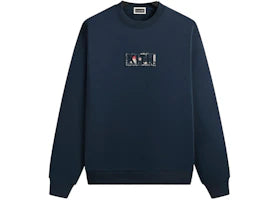 Kith x Columbia Patchwork Vintage Nelson Crewneck Nocturnal