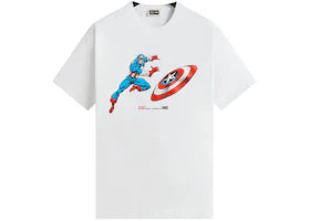 Kith x Marvel Captain America Vintage Tee White