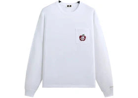 Kith x New Balance NY Woodblock Long Sleeve Pocket Tee White