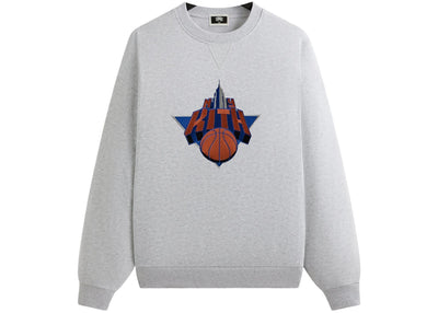 Kith x New York Knicks Empire Vintage Nelson Crewneck Light Heather Grey