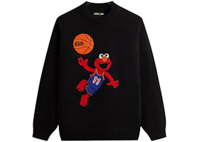 Kith x Sesame Street Elmo Crewneck Sweater Black