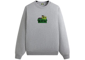 Kith x Sesame Street Oscar The Grouch Nelson Crewneck Medium Heather Grey