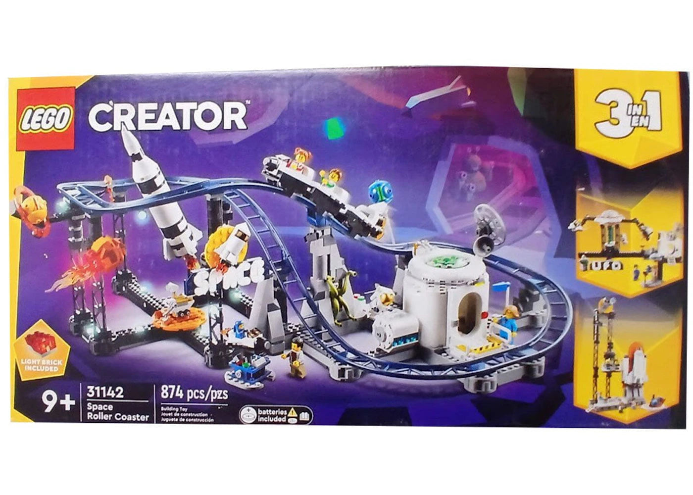LEGO Creator 3in1 Space Roller Coaster Set 31142 - authentic LEGO building set