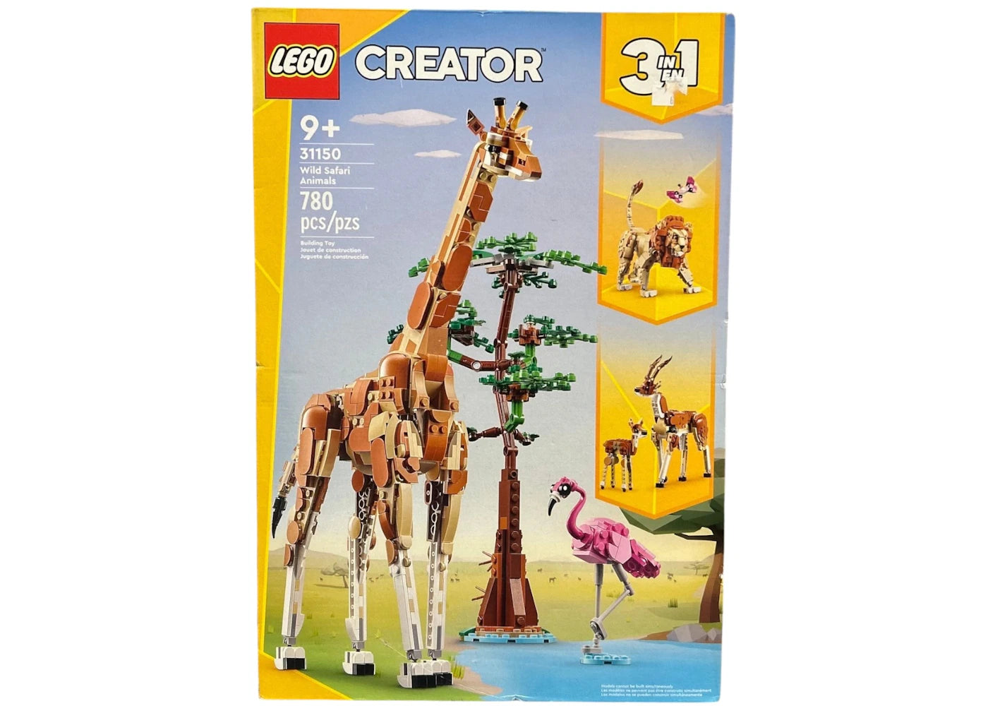 LEGO Creator 3in1 Wild Safari Animals Set 31150