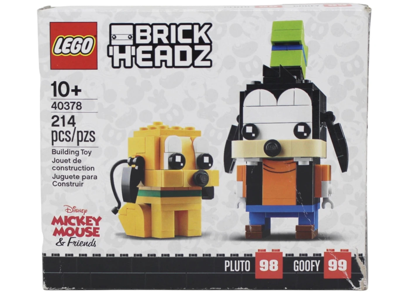 LEGO Disney Brick Headz Disney Mickey Mouse & Friends Pluto & Goofy Set 40378