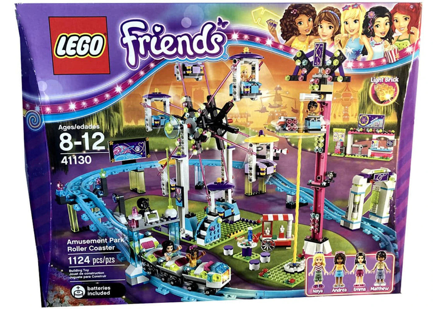 LEGO Friends Amusement Park Roller Coaster Set 41130