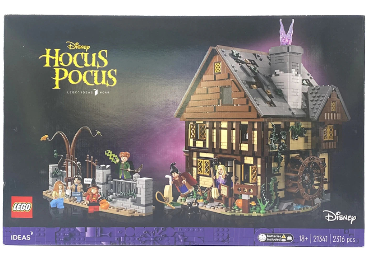 LEGO Ideas Disney Hocus Pocus: The Sanderson Sisters' Cottage Set 21341