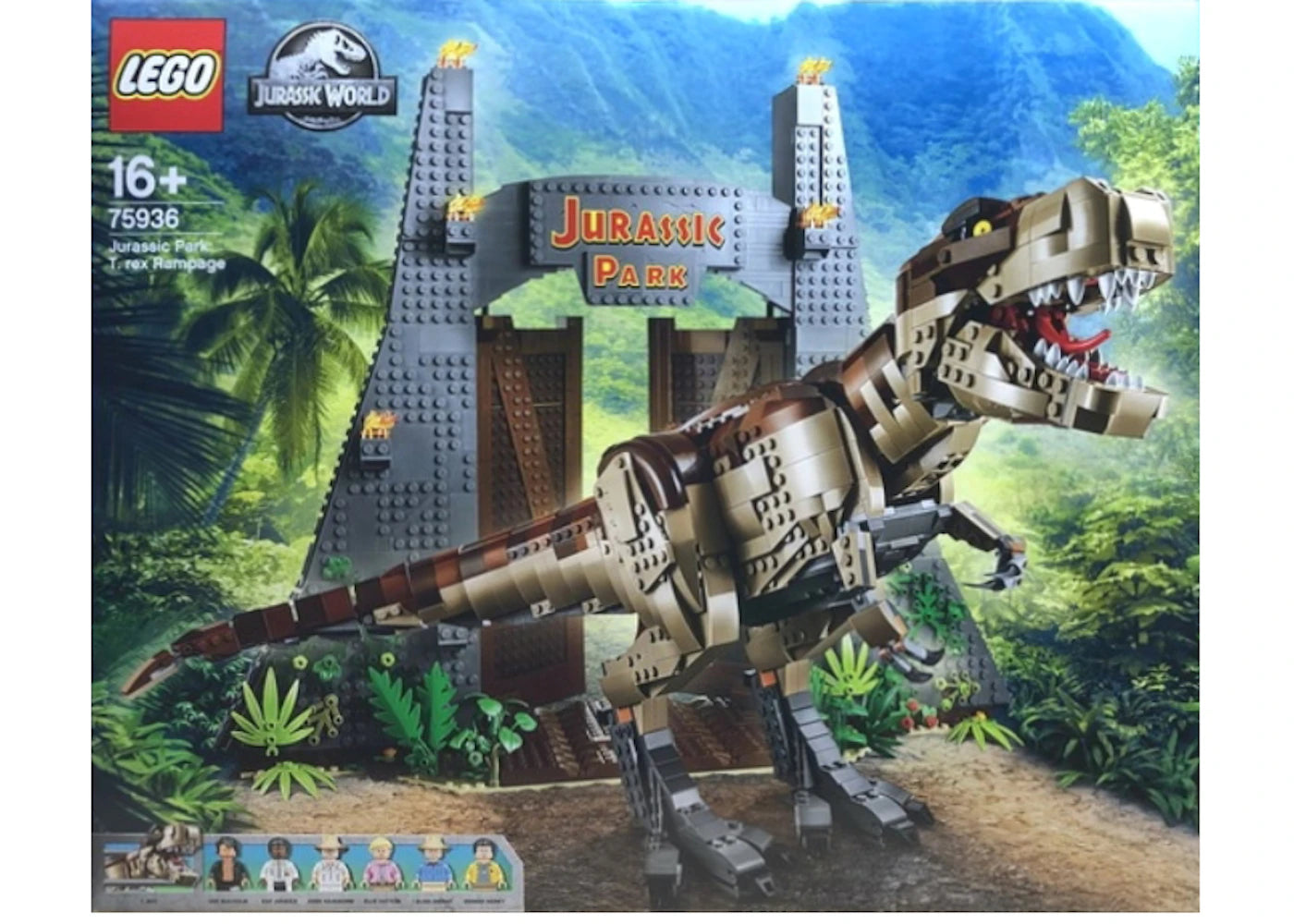 LEGO Jurassic World Jurassic Park: T.rex Rampage Set 75936