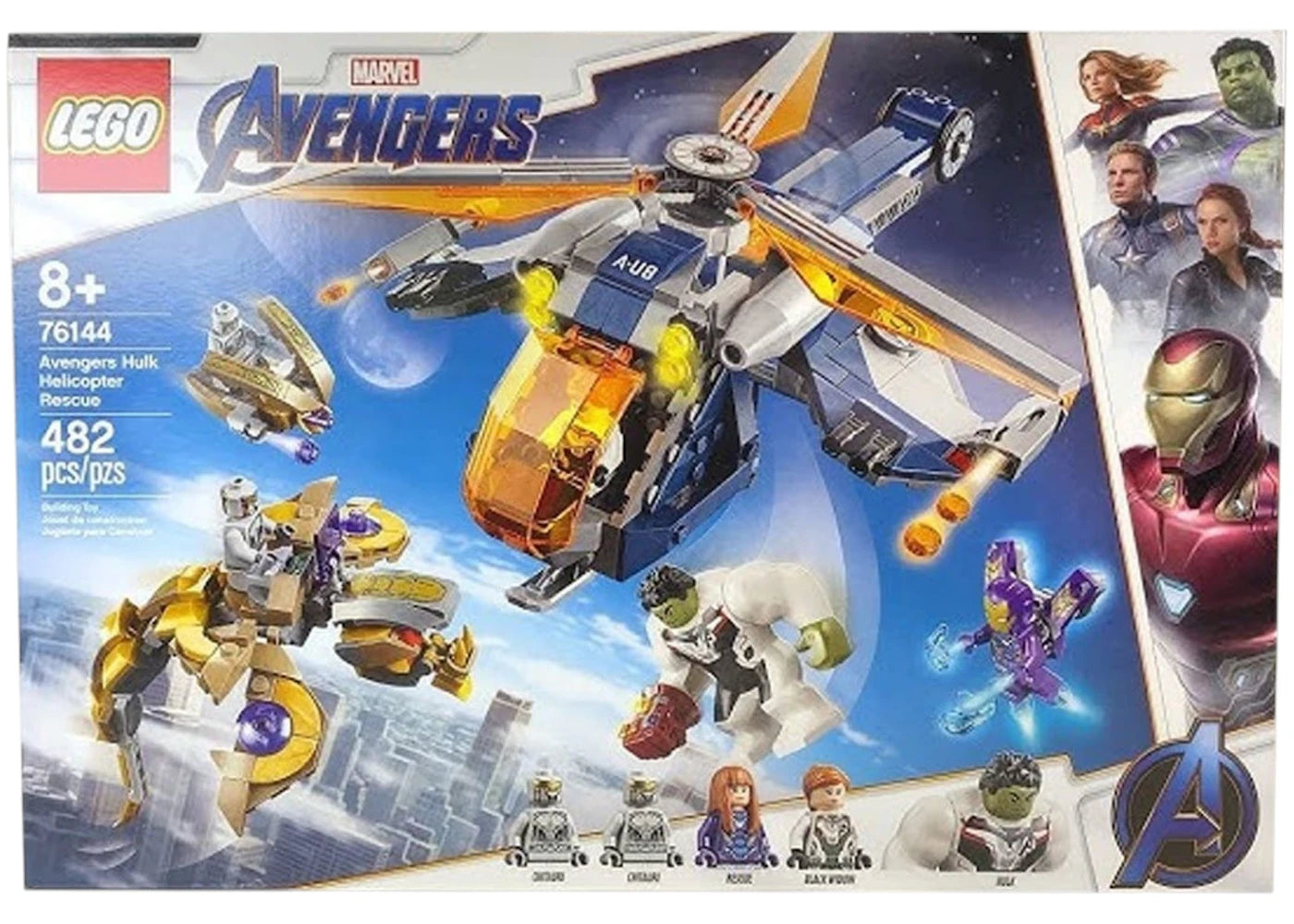 LEGO Marvel Avengers Hulk Helicopter Rescue Set 76144