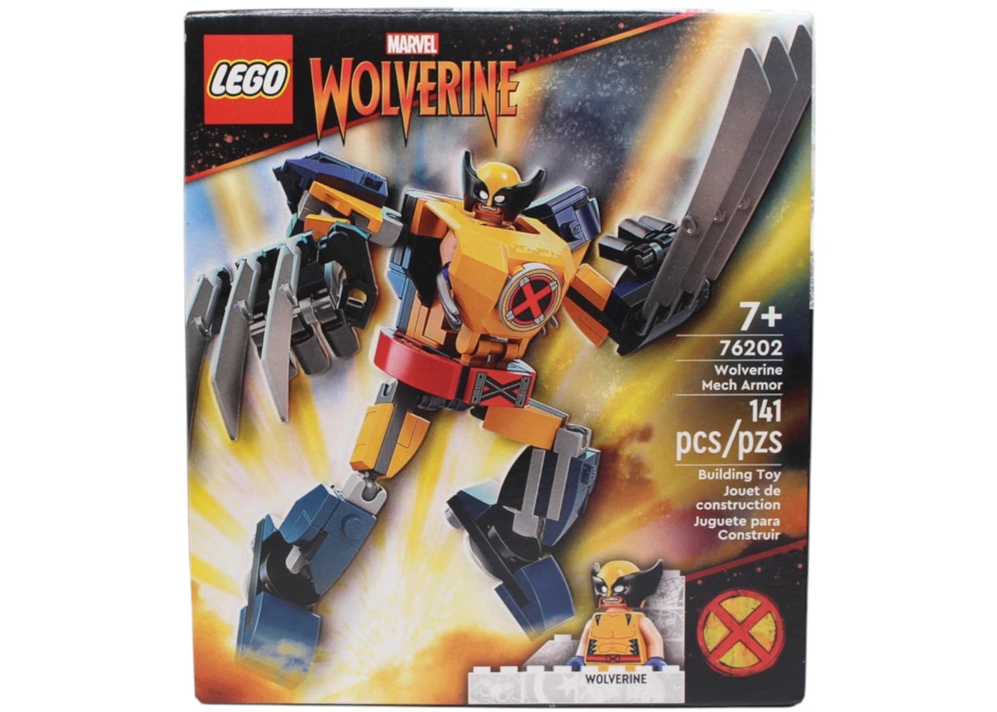 LEGO Marvel Wolverine- Wolverine Mech Armor Set 76202 Yellow