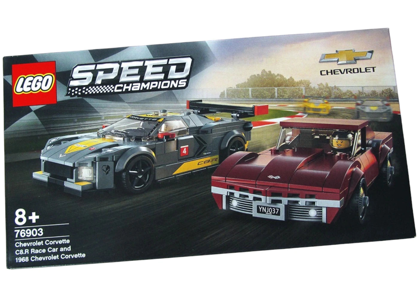 LEGO Speed Champions Chevrolet Corvette C8.R Race Car and 1968 Chevrolet Corvette Set 76903