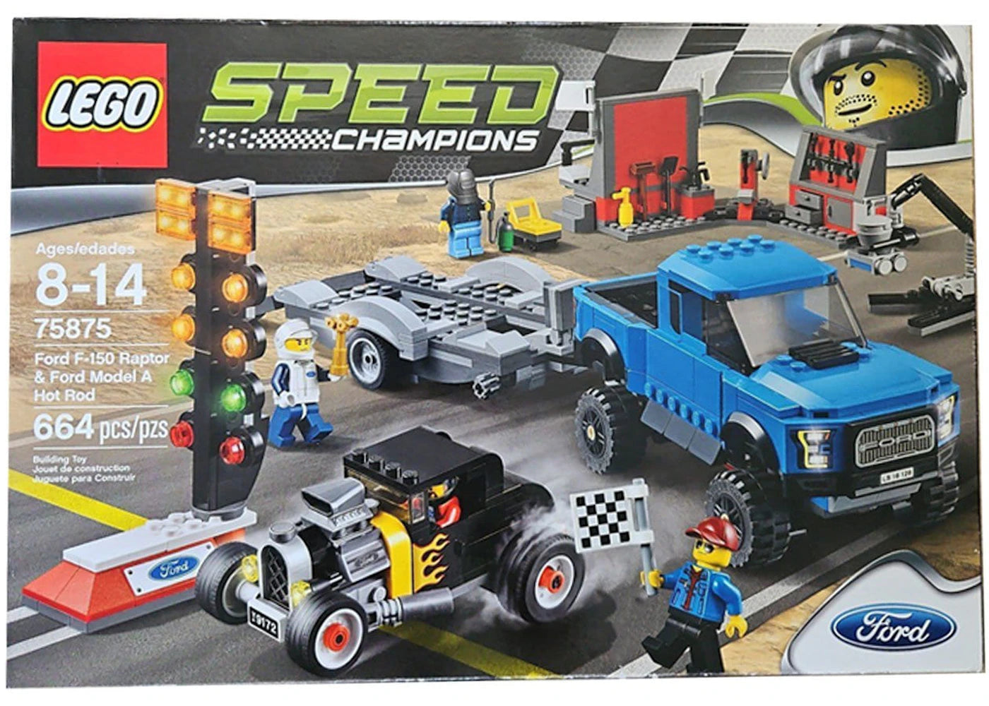 LEGO Speed Champions Ford F-150 Raptor & Ford Model A Hot Rod Set 75875