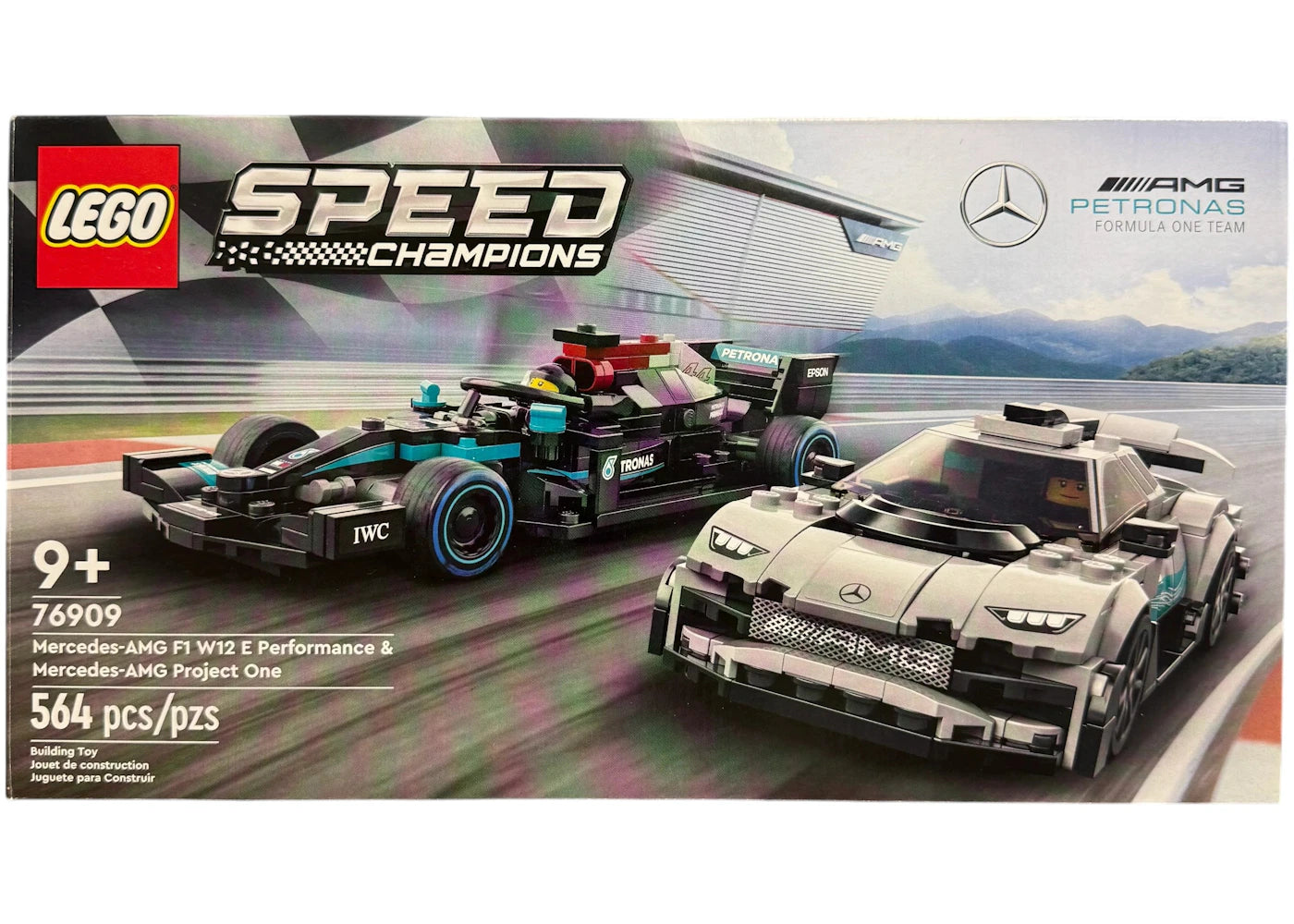 LEGO Speed Champions Mercedes-AMG F1 W12 E Performance & Mercedes-AMG Project One Set 76909