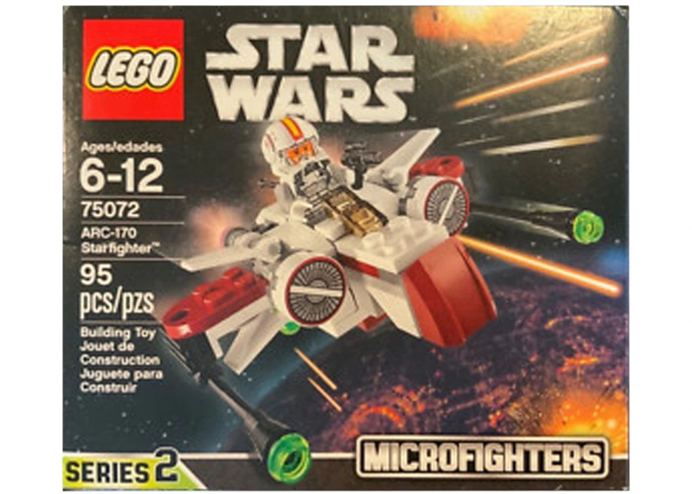 LEGO Star Wars Attack of the Clones ARC-170 Starfighter Set 75072