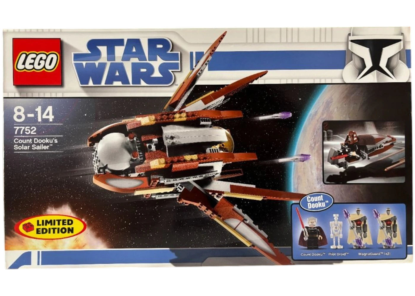 LEGO Star Wars Count Dooku's Solar Sailer Set 7752 - authentic LEGO building set