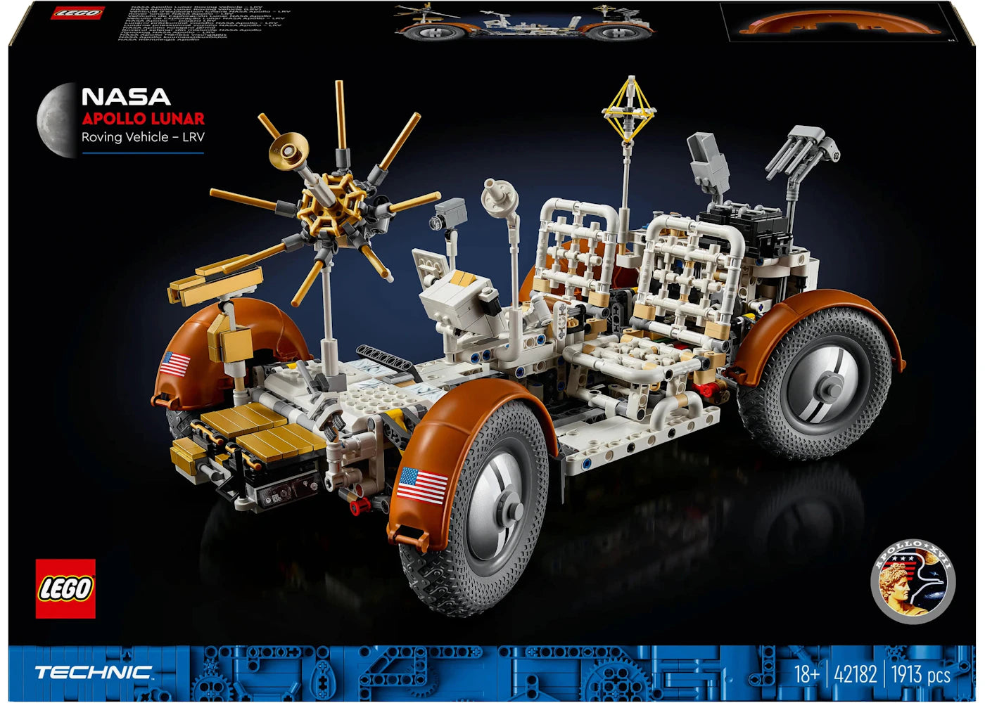 LEGO Technic NASA Apollo Lunar Roving Vehicle-LRV Set 42182