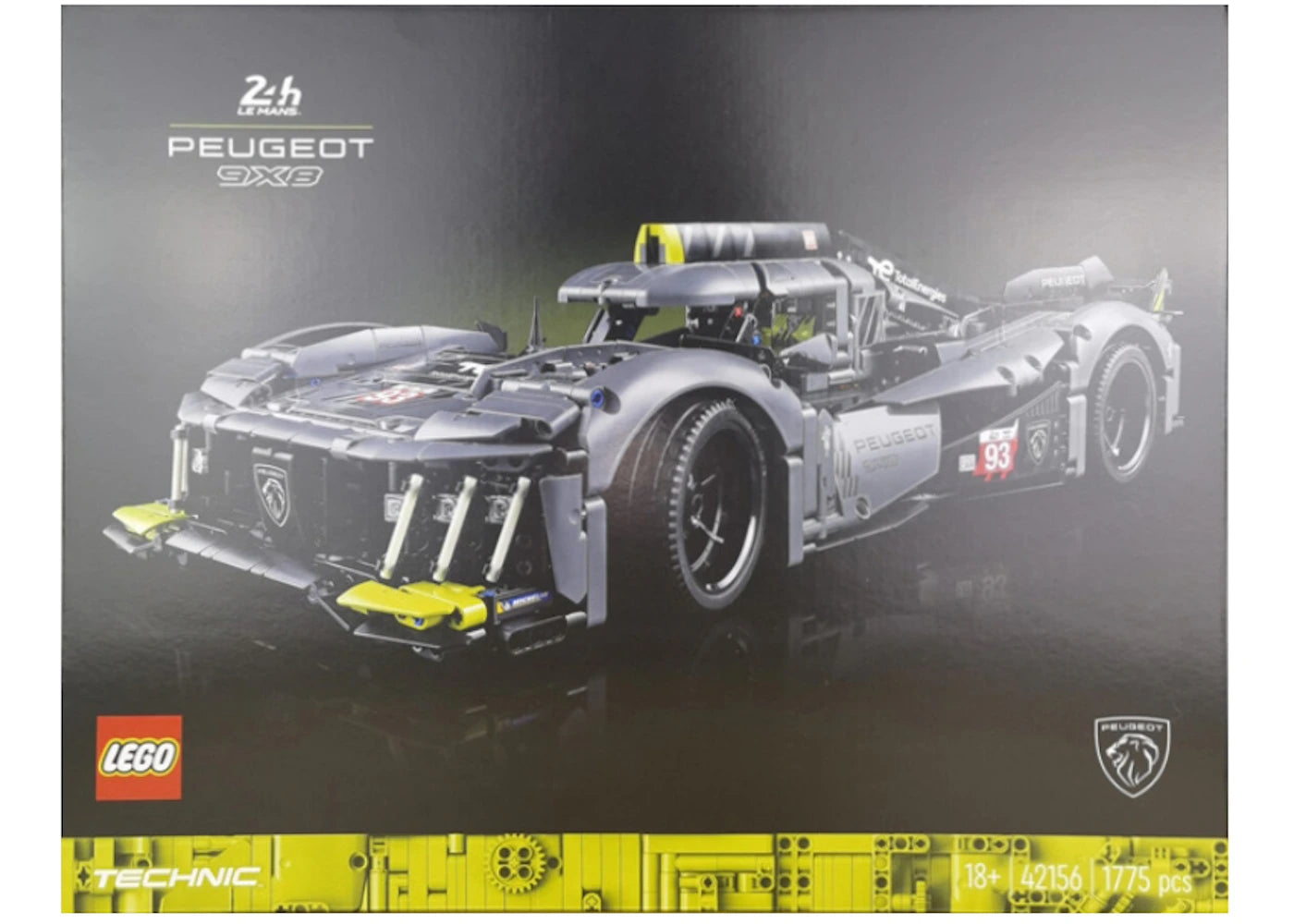 LEGO Technic PEUGEOT 9x8 24H Le Mans Hybrid Hypercar Set 42156