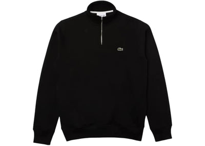 Lacoste Zip-Up High Neck Interlock Sweatshirt Black