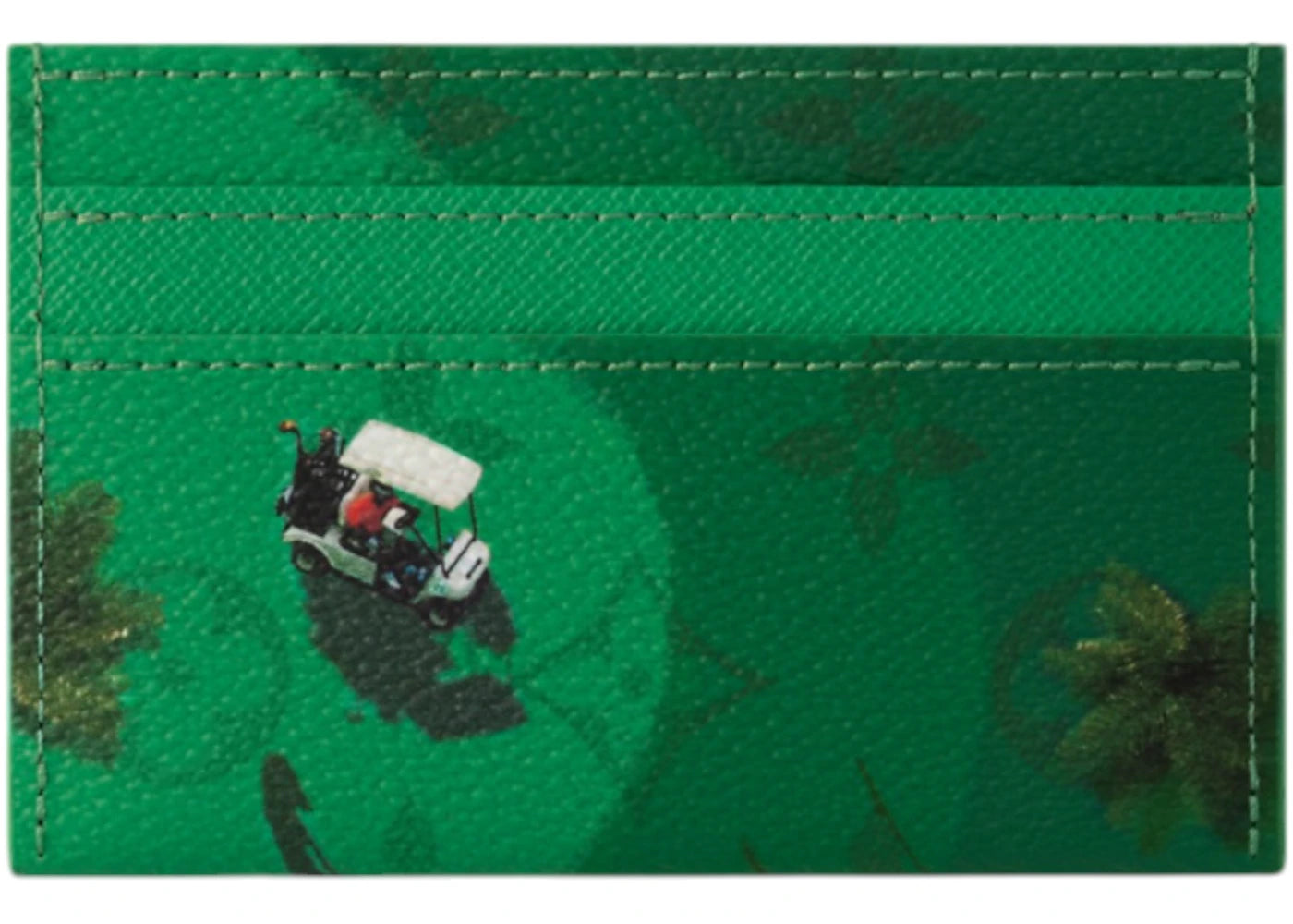 Louis Vuitton Golf Doppelkartenetui Grün