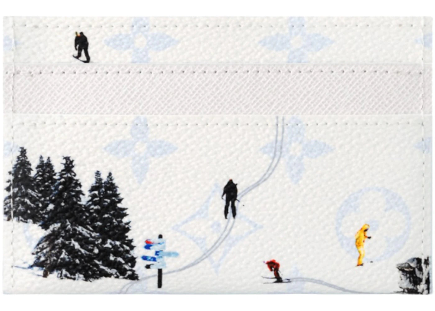 Louis Vuitton Ski Doppelkartenetui Weiß
