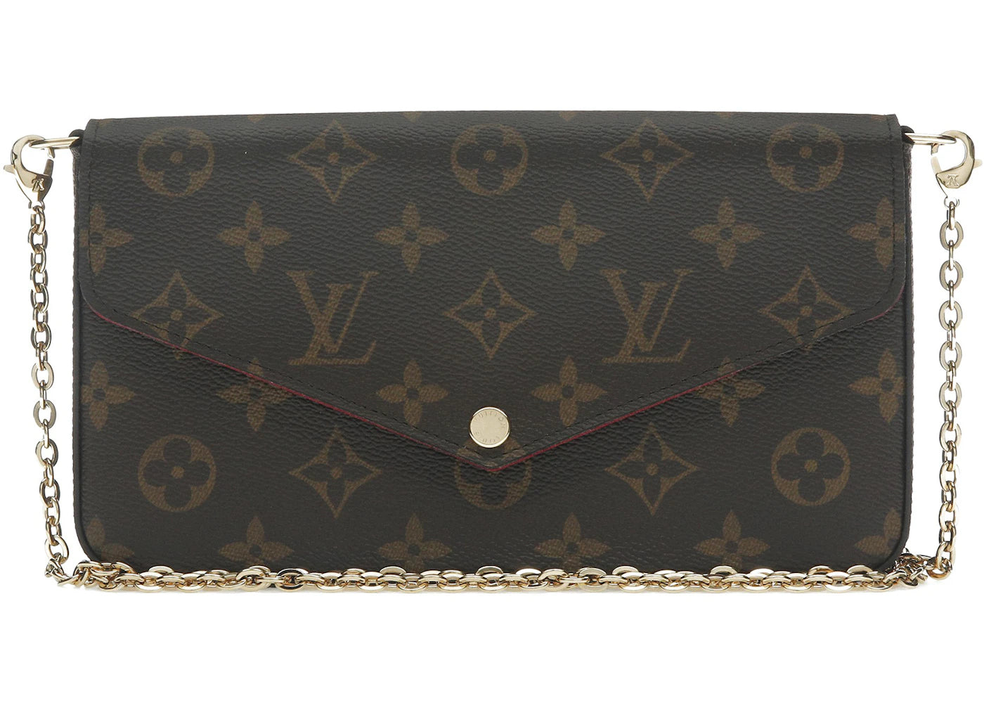 Louis Vuitton Pochette Felicie Monogram (Without Accessories) Fuchsia Lining
