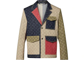 Louis Vuitton x Nigo Monogram Colorblock Tailored Denim Jacket Indigo