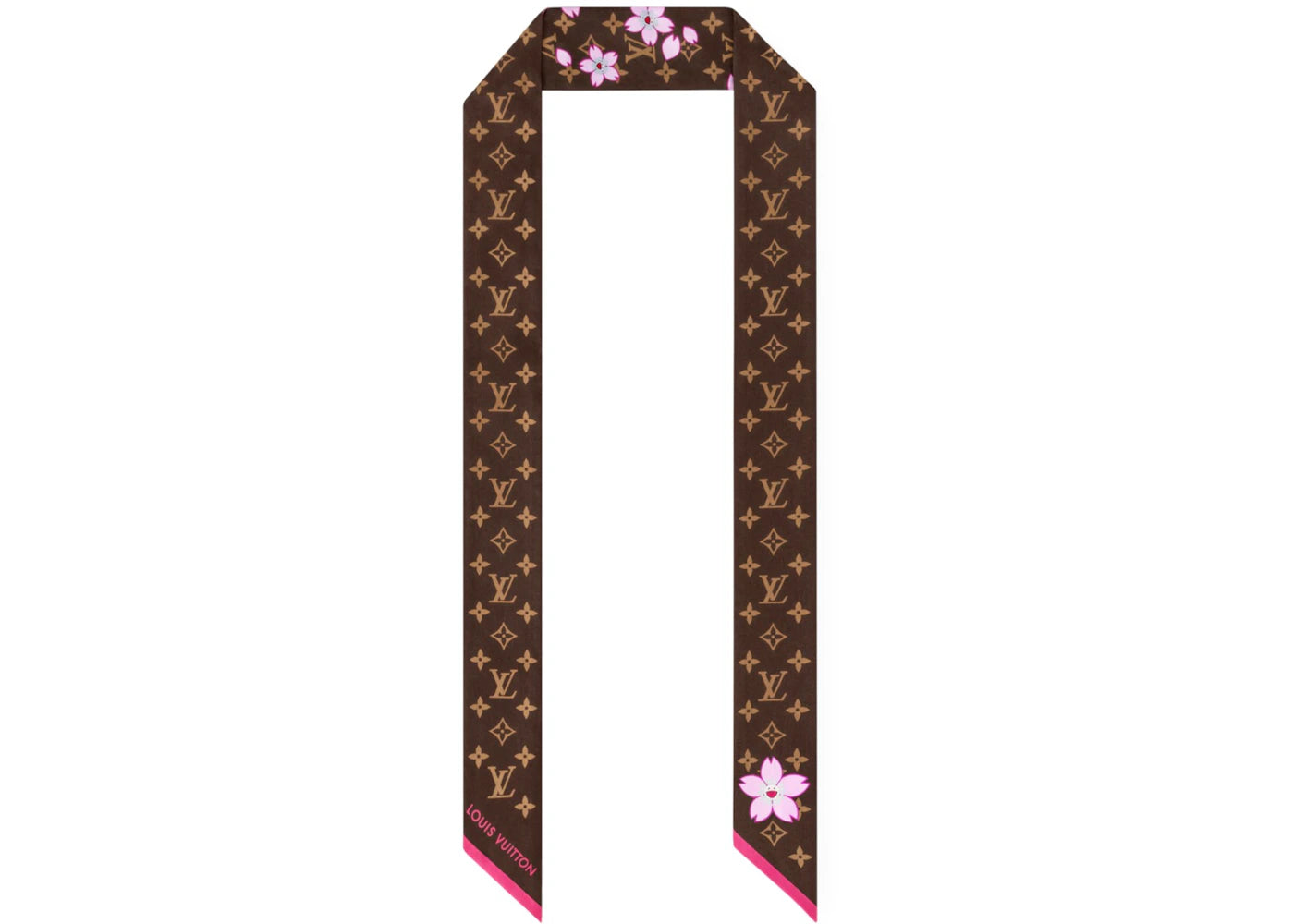 Louis Vuitton x Takashi Murakami Monogram Cherry Blossom Bandeau BB Sakura Brown