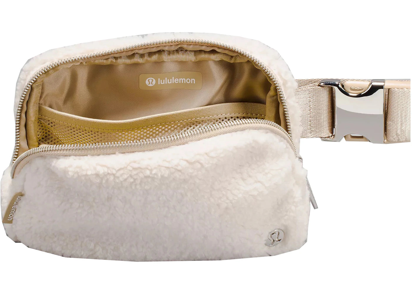 Lululemon Everywhere Fleece Belt Bag Crossbody Bag Natural Ivory/Trench
