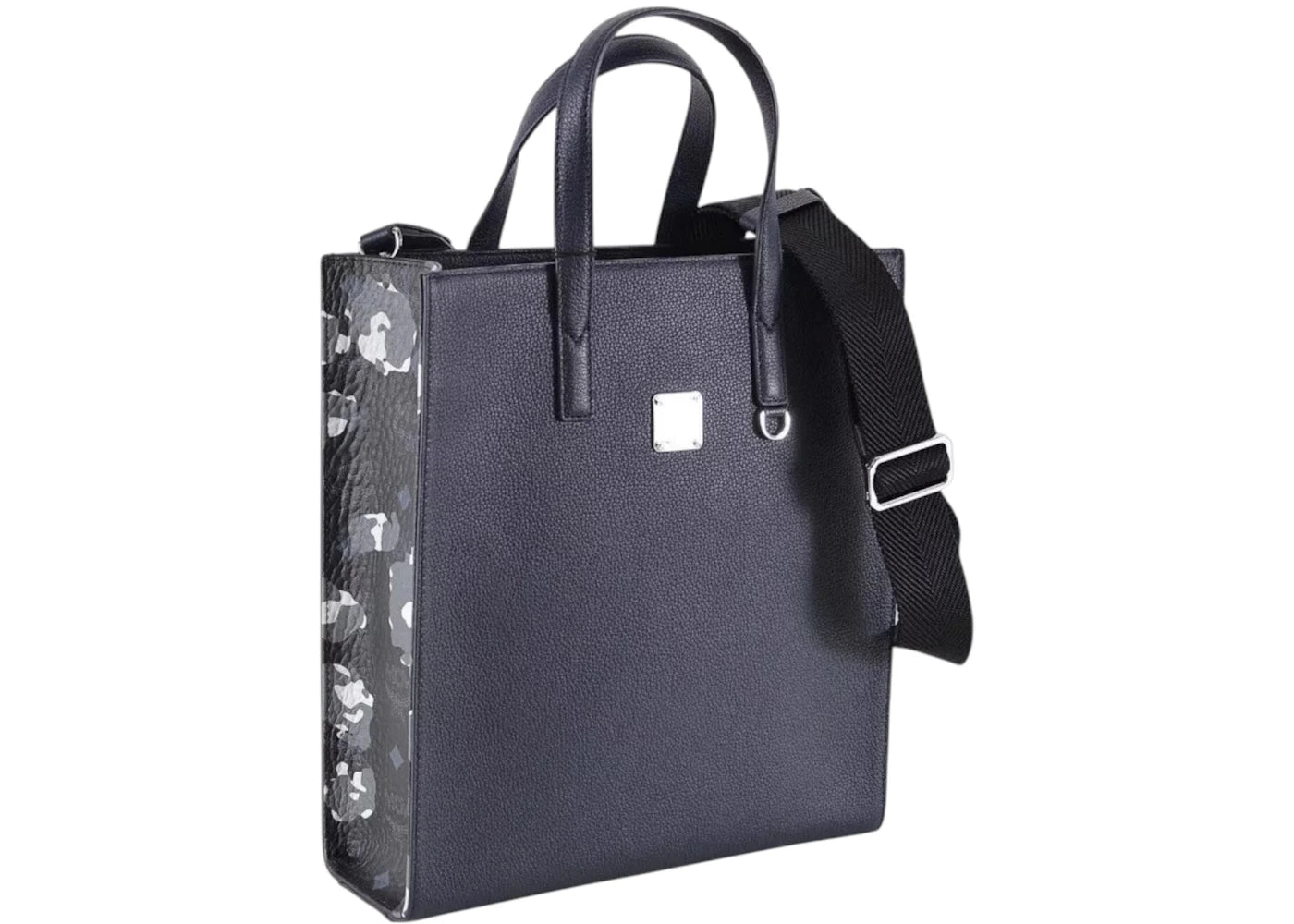MCM Floral Leather Portuna Tote Black/Blue sneakers - authentic MCM shoes