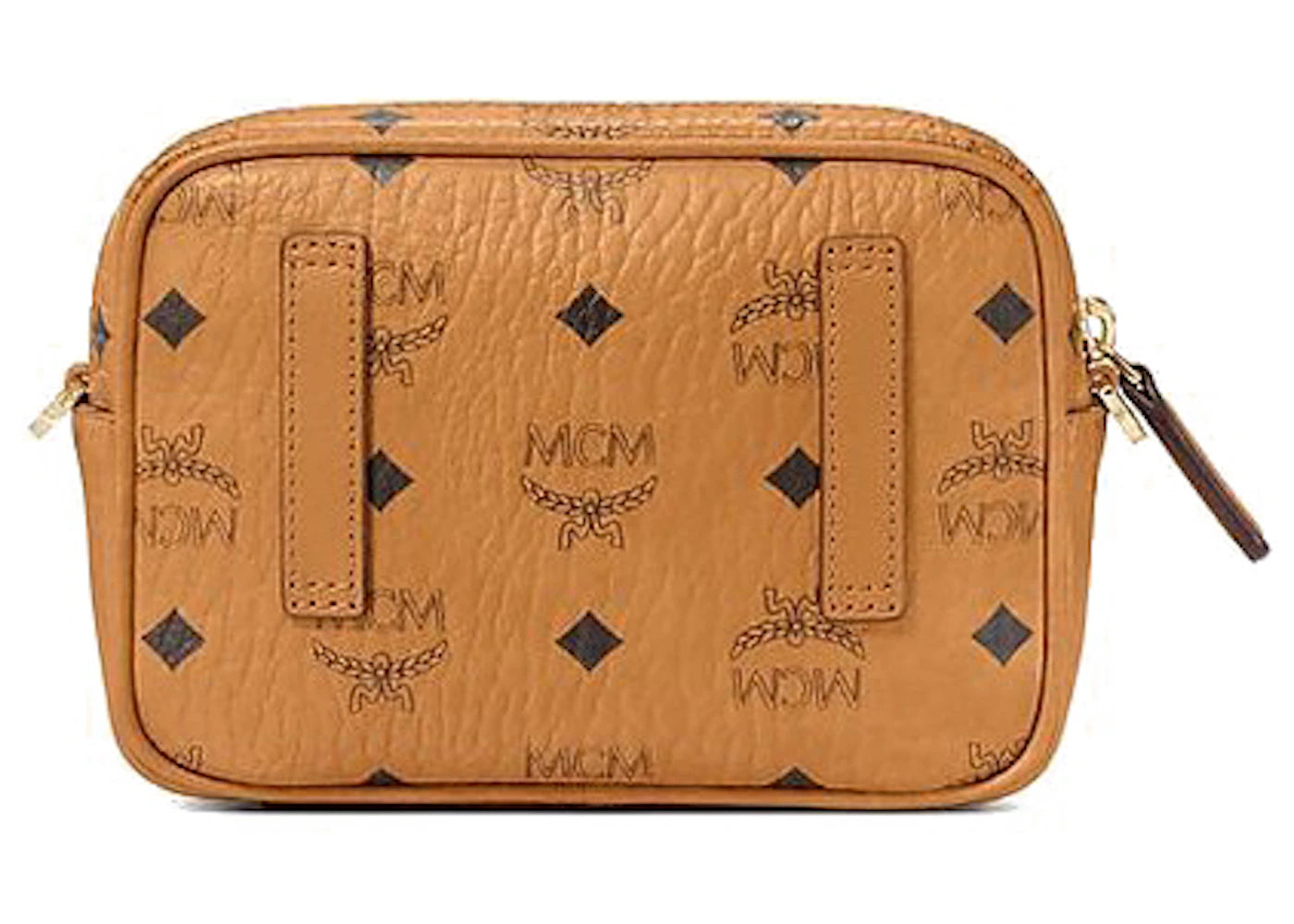 MCM Klassik Umhängetasche X-Mini Visetos Cognac