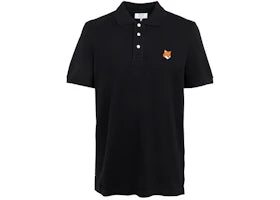 Maison Kitsune Fox Head Collar Short Sleeve T-shirt Black