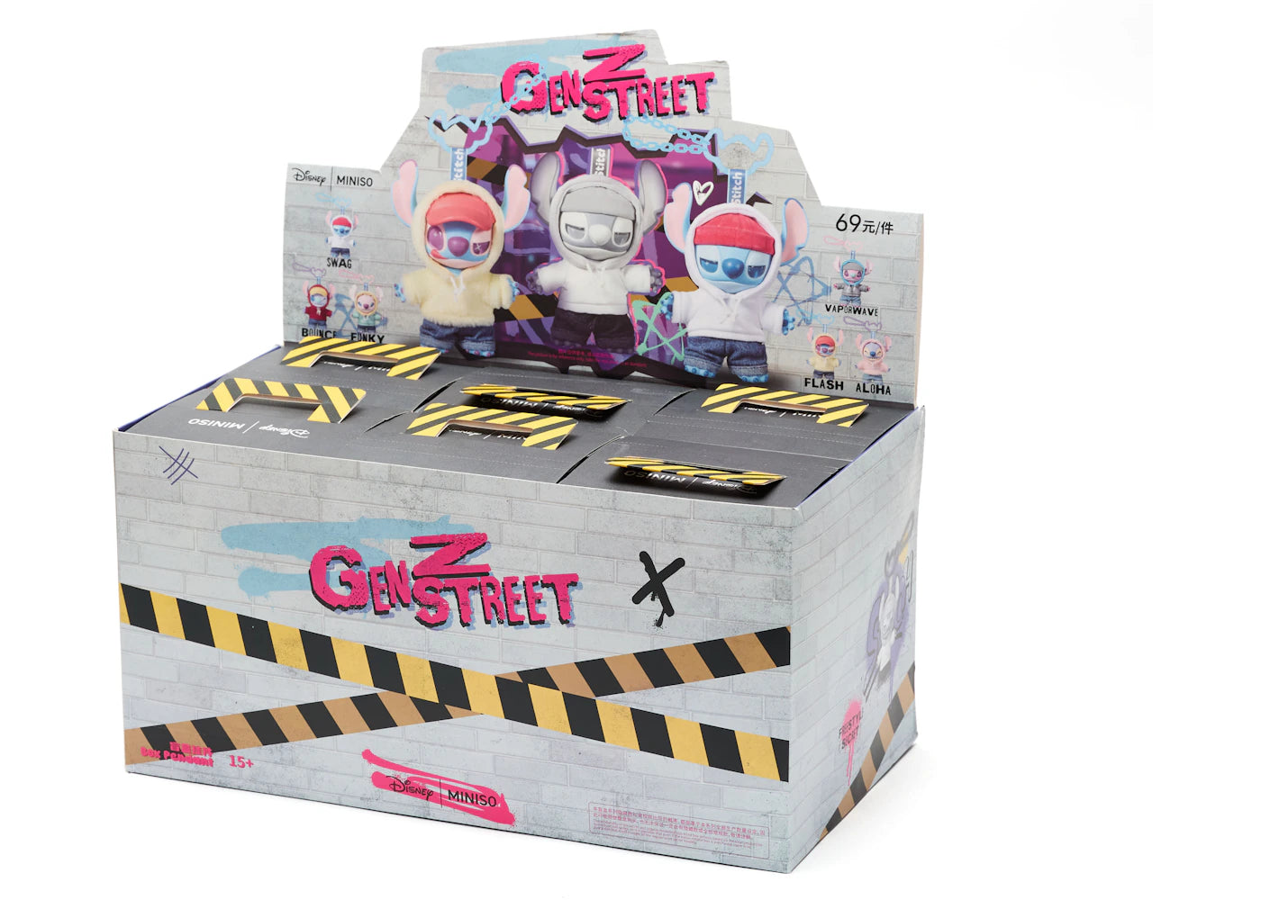 Miniso Disney Stitch GenZ Street Series Pendent Sealed Case (6 Blind Box)