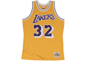 Mitchell & Ness Los Angeles Lakers Home 1984-85 Magic Johnson Swingman Jersey Light Gold